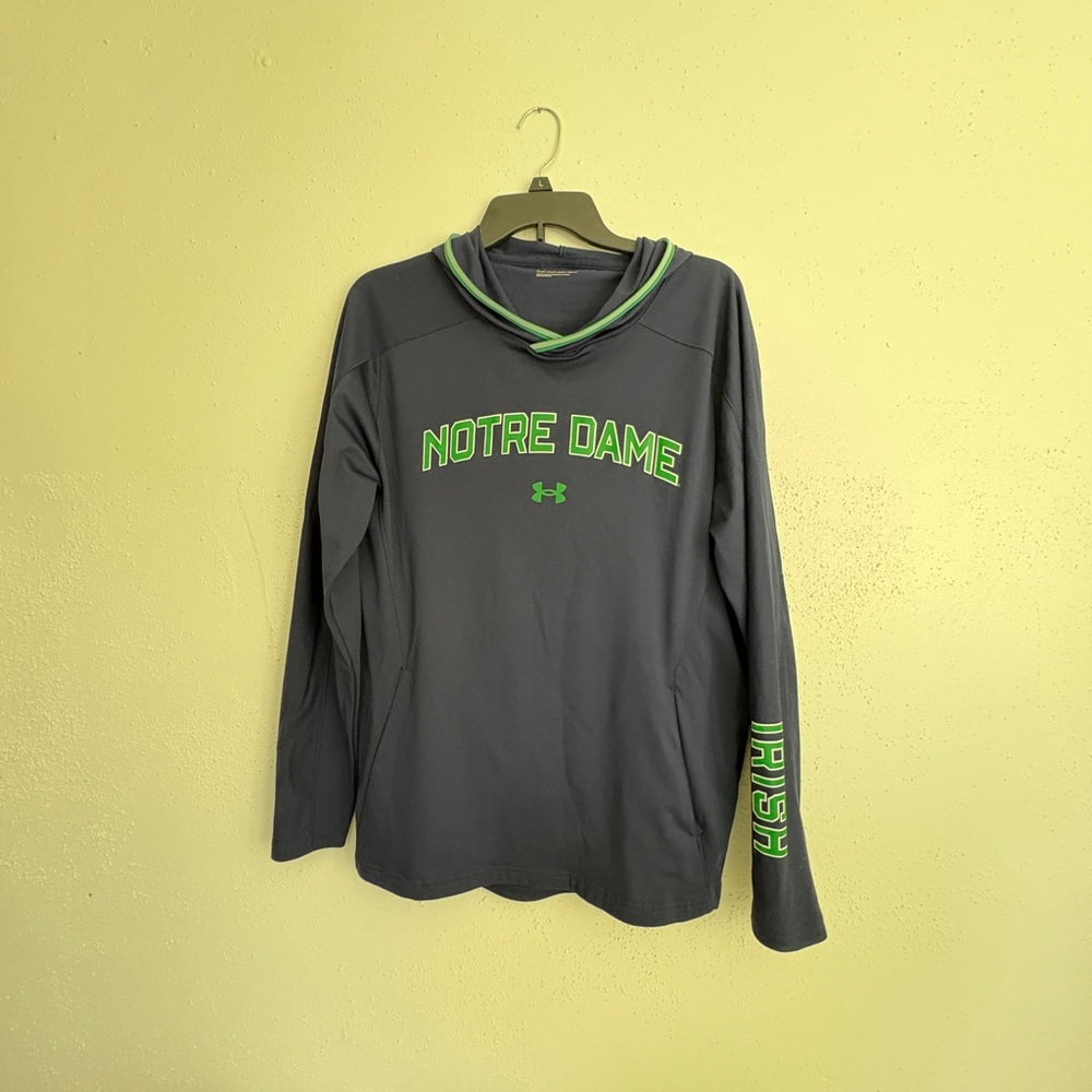 Notre Dame Fitted Under Armour Hoodie